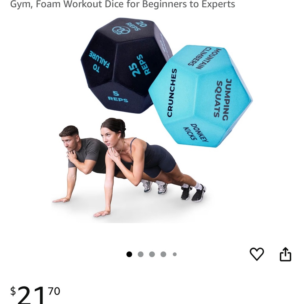 Foam Workout Dice for Beginners to Experts